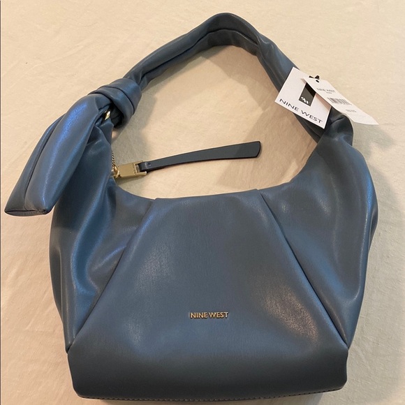 Nine West Handbags - Nine West Slate Blue Hobo Bag